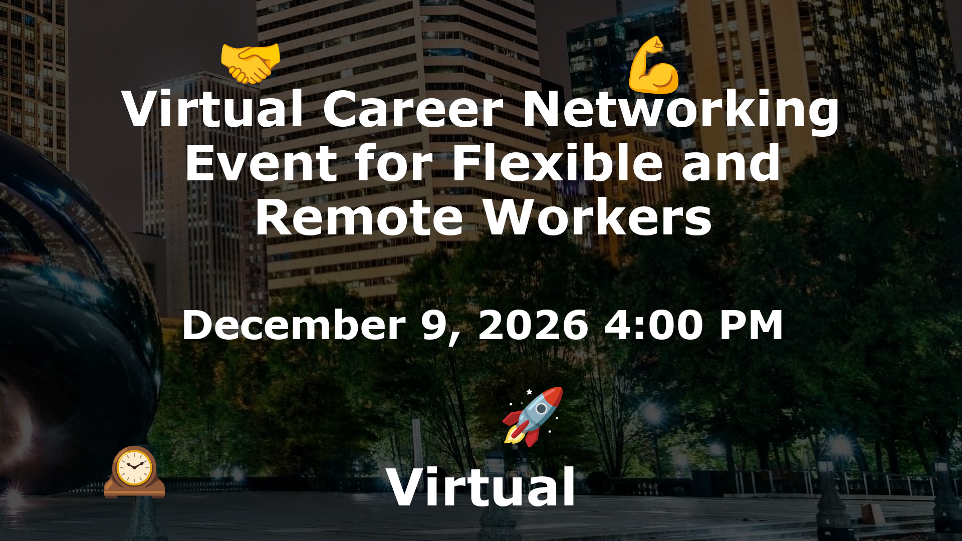 Virtual Career Networking Event for Flexible and Remote Workers event image